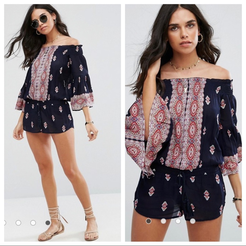 Black Endless Love Romper by Raga